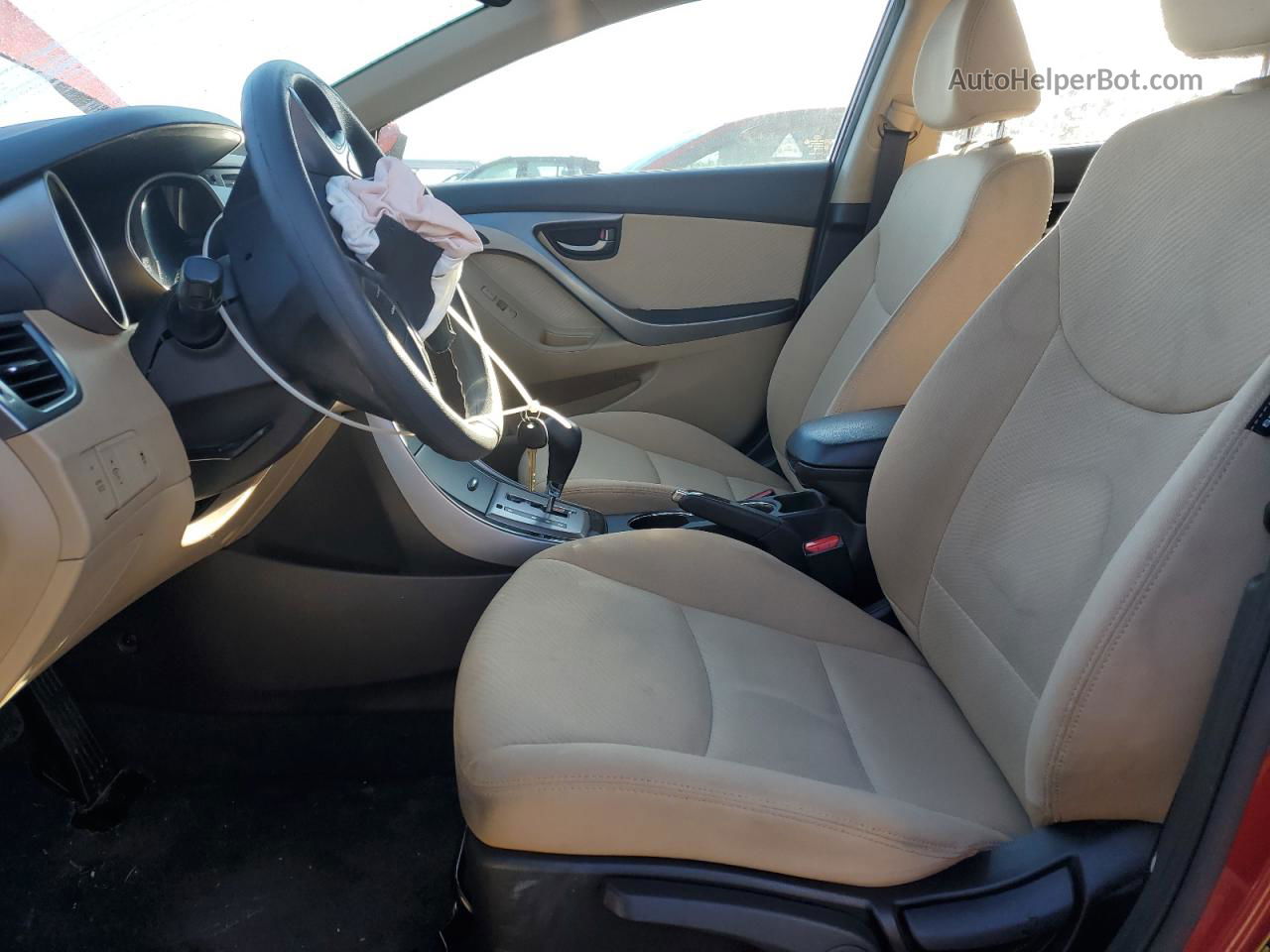 2013 Hyundai Elantra Gls Красный vin: KMHDH4AEXDU864771