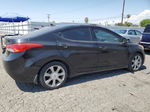 2013 Hyundai Elantra Gls Black vin: KMHDH4AEXDU962697