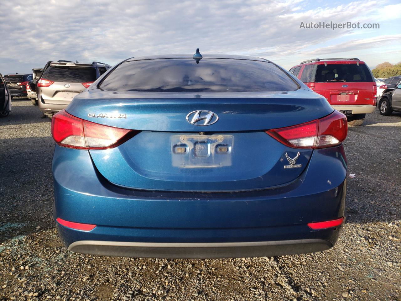 2014 Hyundai Elantra Se Синий vin: KMHDH4AEXEU051335