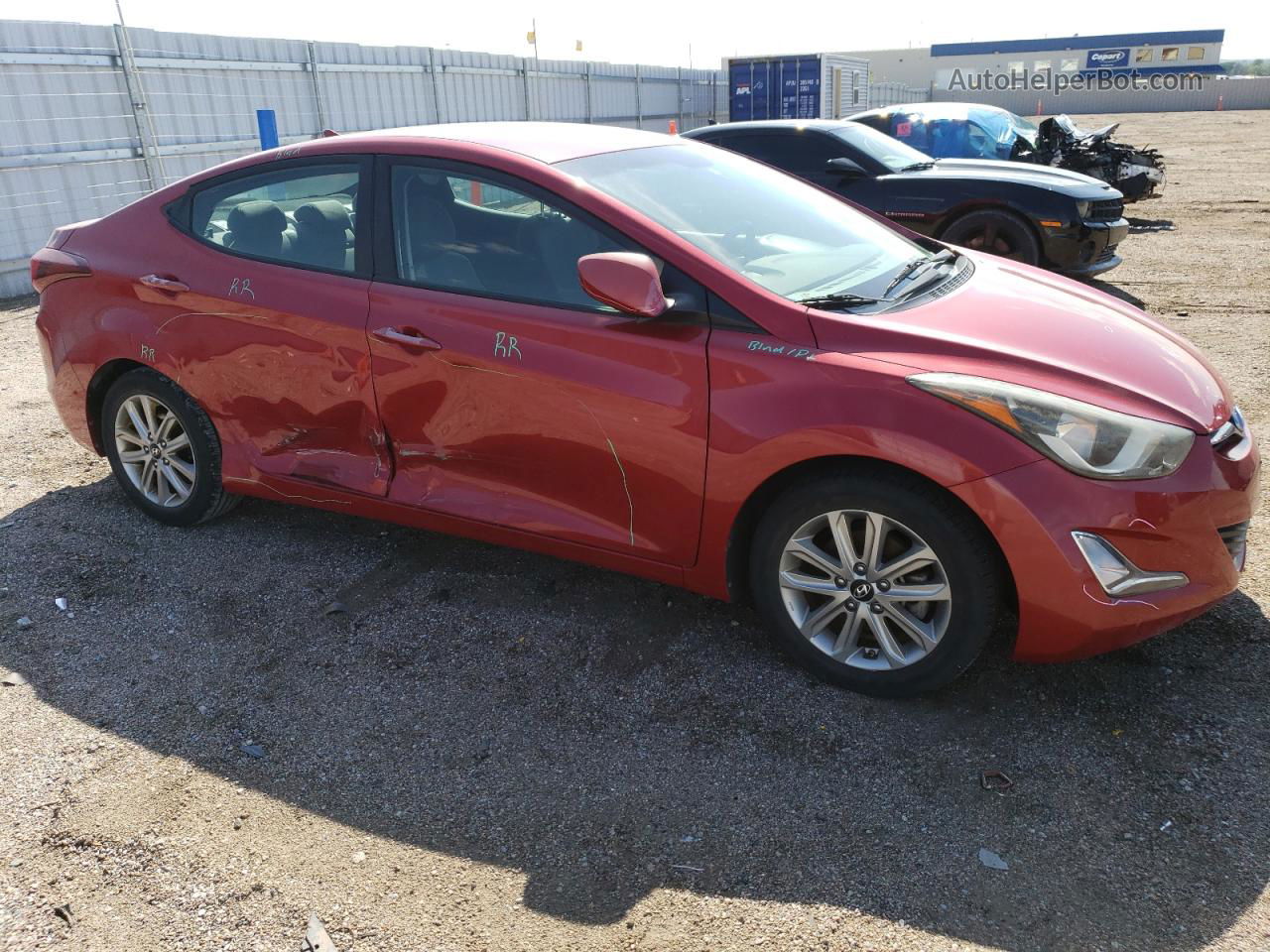 2014 Hyundai Elantra Se Red vin: KMHDH4AEXEU094511