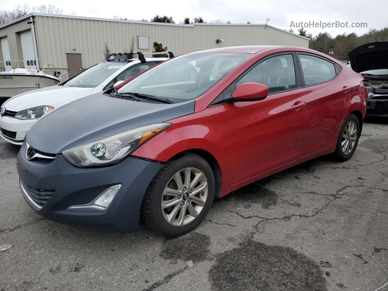 2014 Hyundai Elantra Se Red vin: KMHDH4AEXEU116927