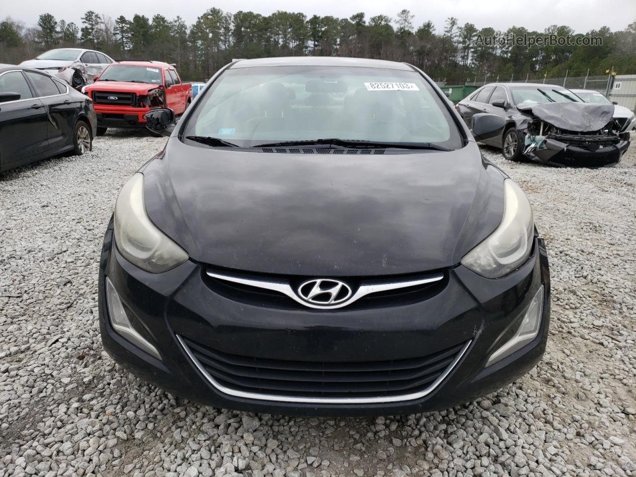 2014 Hyundai Elantra Se Black vin: KMHDH4AEXEU166582