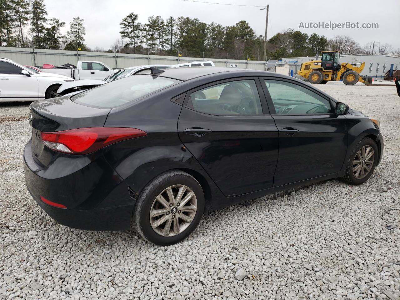 2014 Hyundai Elantra Se Black vin: KMHDH4AEXEU166582