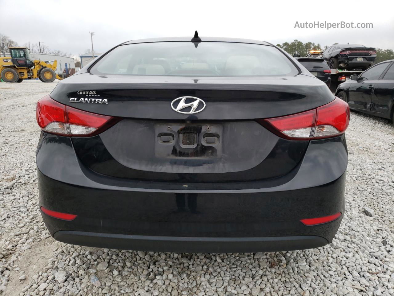 2014 Hyundai Elantra Se Black vin: KMHDH4AEXEU166582