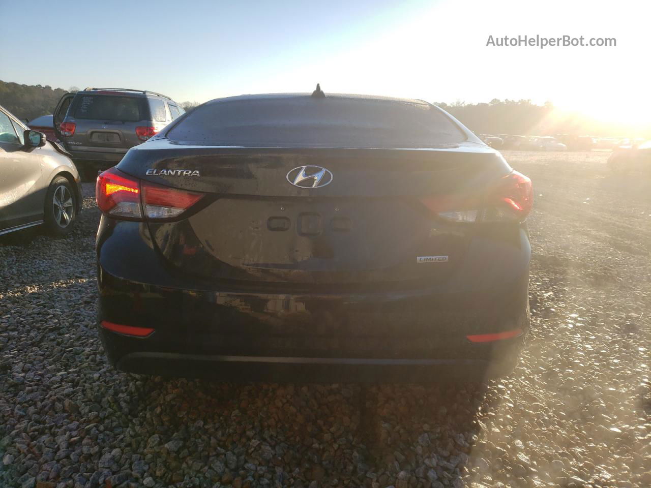 2014 Hyundai Elantra Se Black vin: KMHDH4AEXEU166601