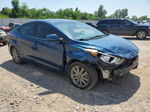 2014 Hyundai Elantra Se Blue vin: KMHDH4AEXEU184337