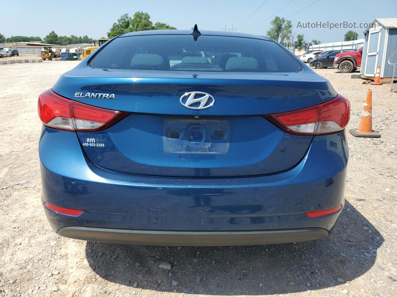 2014 Hyundai Elantra Se Blue vin: KMHDH4AEXEU184337