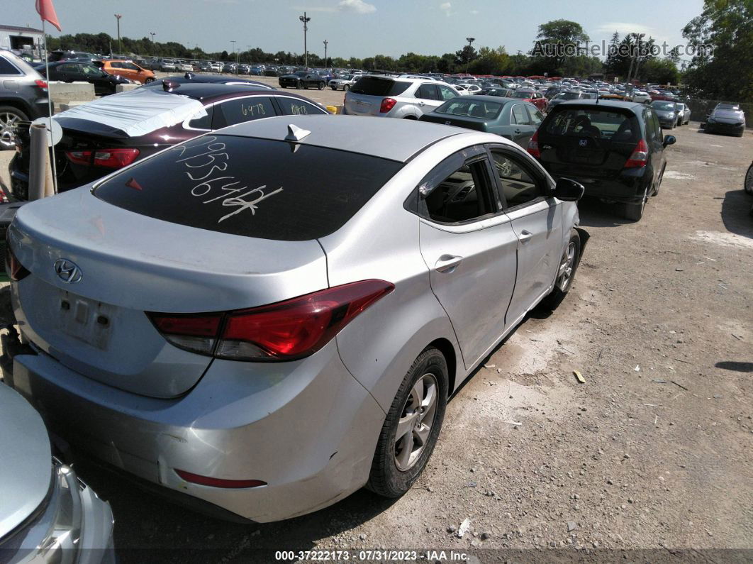 2014 Hyundai Elantra Se Серебряный vin: KMHDH4AEXEU185018