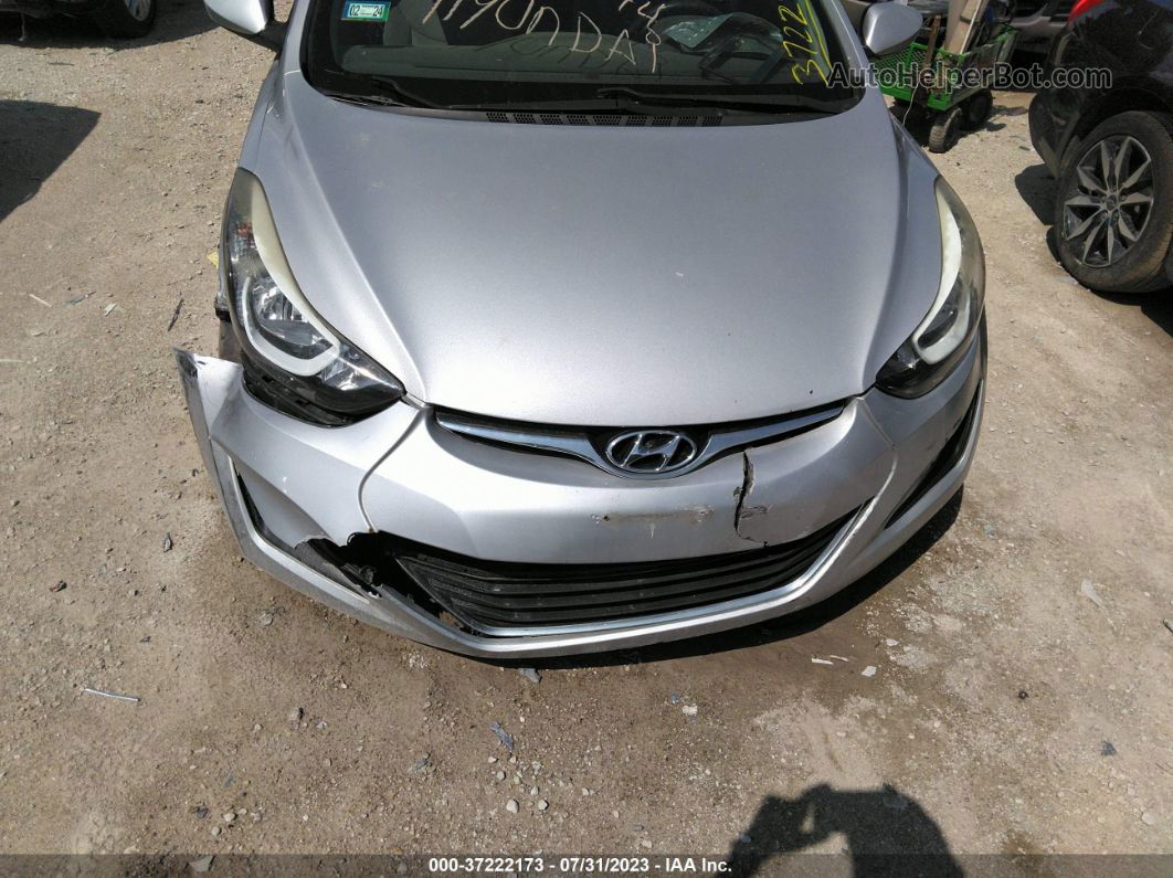 2014 Hyundai Elantra Se Silver vin: KMHDH4AEXEU185018