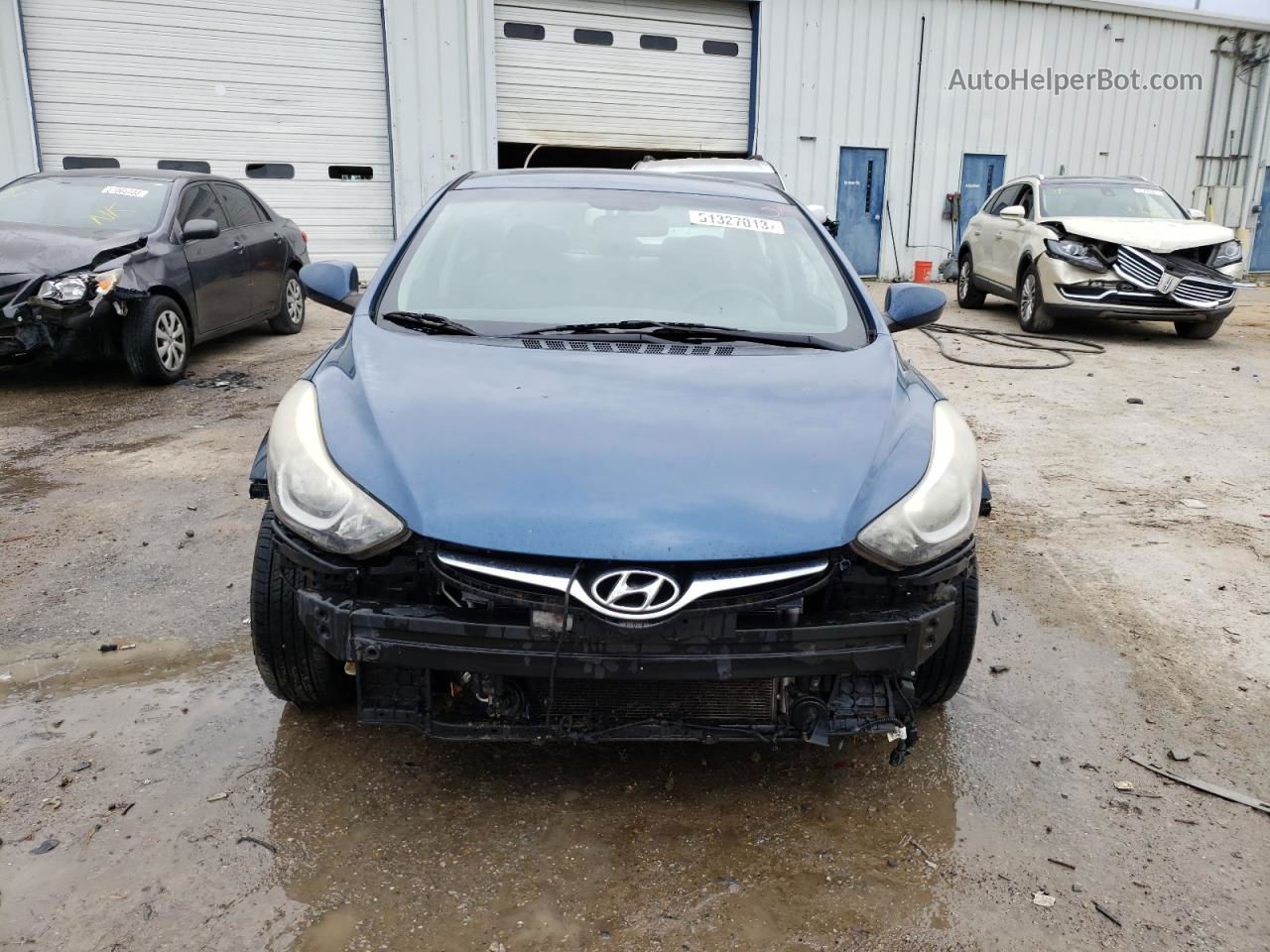 2014 Hyundai Elantra Se Blue vin: KMHDH4AEXEU194883