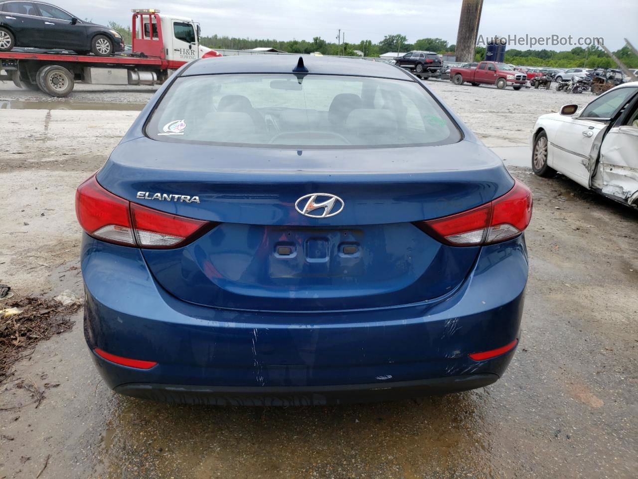 2014 Hyundai Elantra Se Синий vin: KMHDH4AEXEU194883