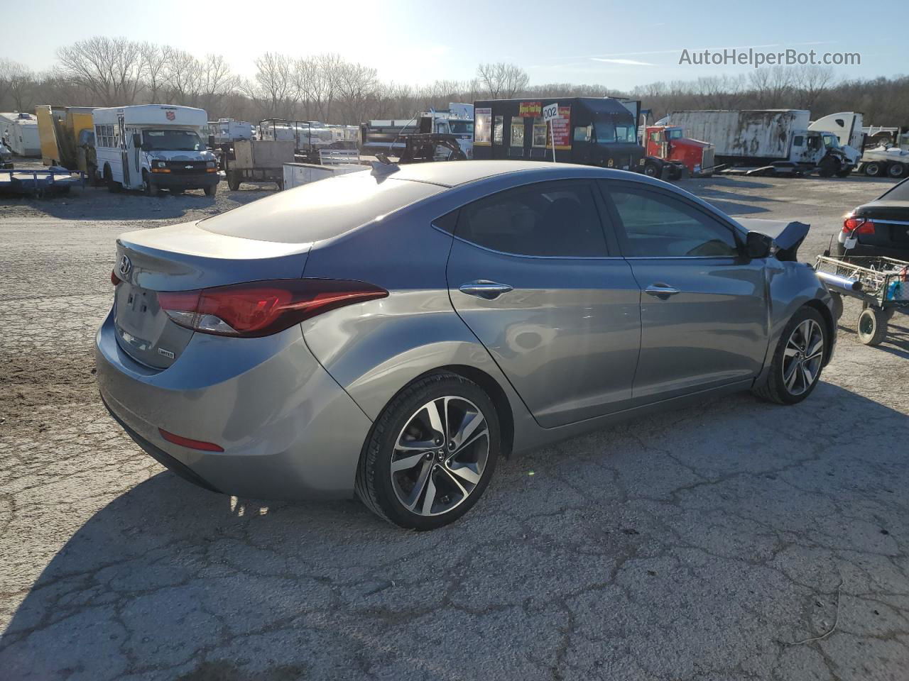 2014 Hyundai Elantra Se Серебряный vin: KMHDH4AEXEU204702