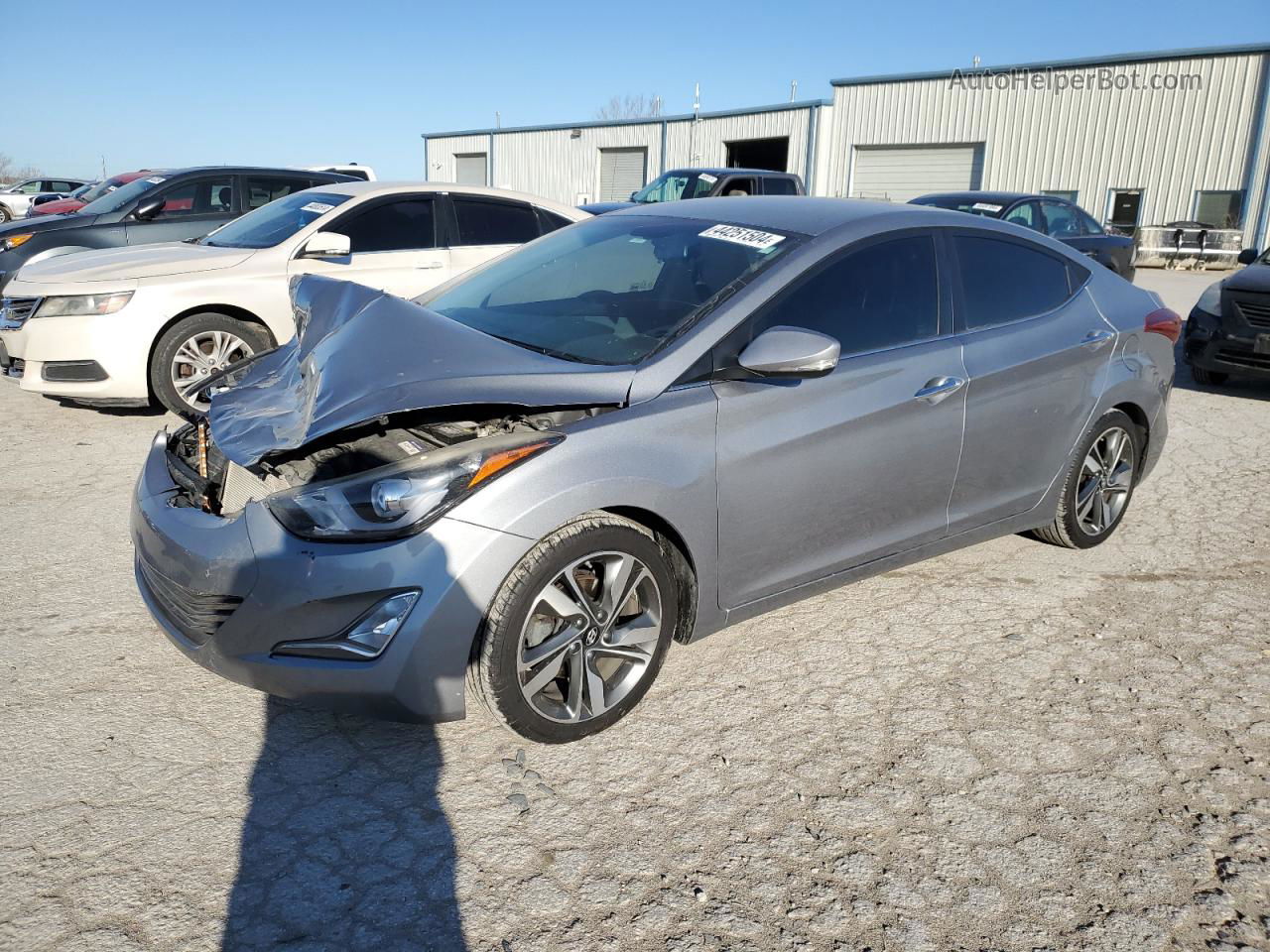 2014 Hyundai Elantra Se Серебряный vin: KMHDH4AEXEU204702