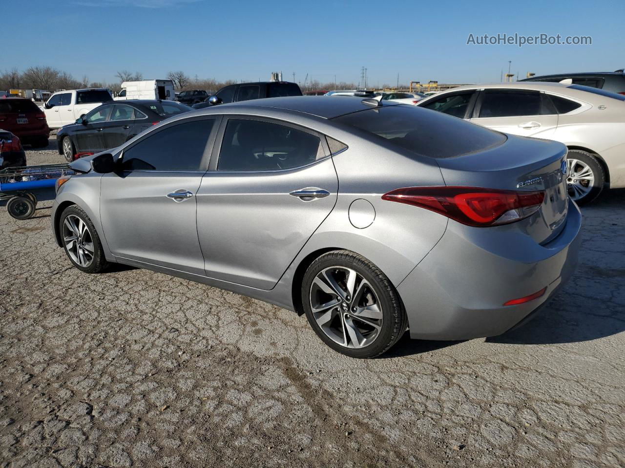 2014 Hyundai Elantra Se Серебряный vin: KMHDH4AEXEU204702