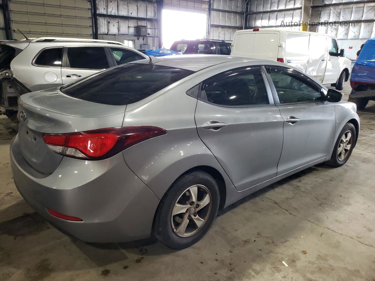 2014 Hyundai Elantra Se Gray vin: KMHDH4AEXEU207647