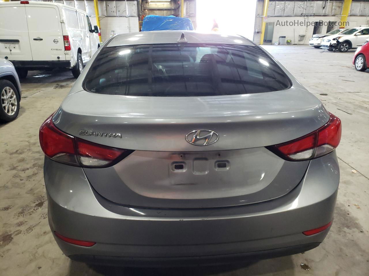 2014 Hyundai Elantra Se Gray vin: KMHDH4AEXEU207647