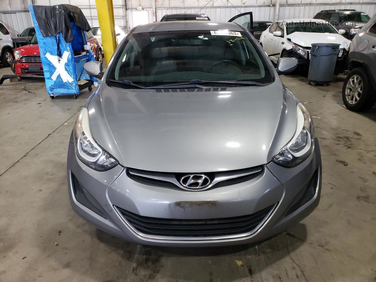 2014 Hyundai Elantra Se Gray vin: KMHDH4AEXEU207647