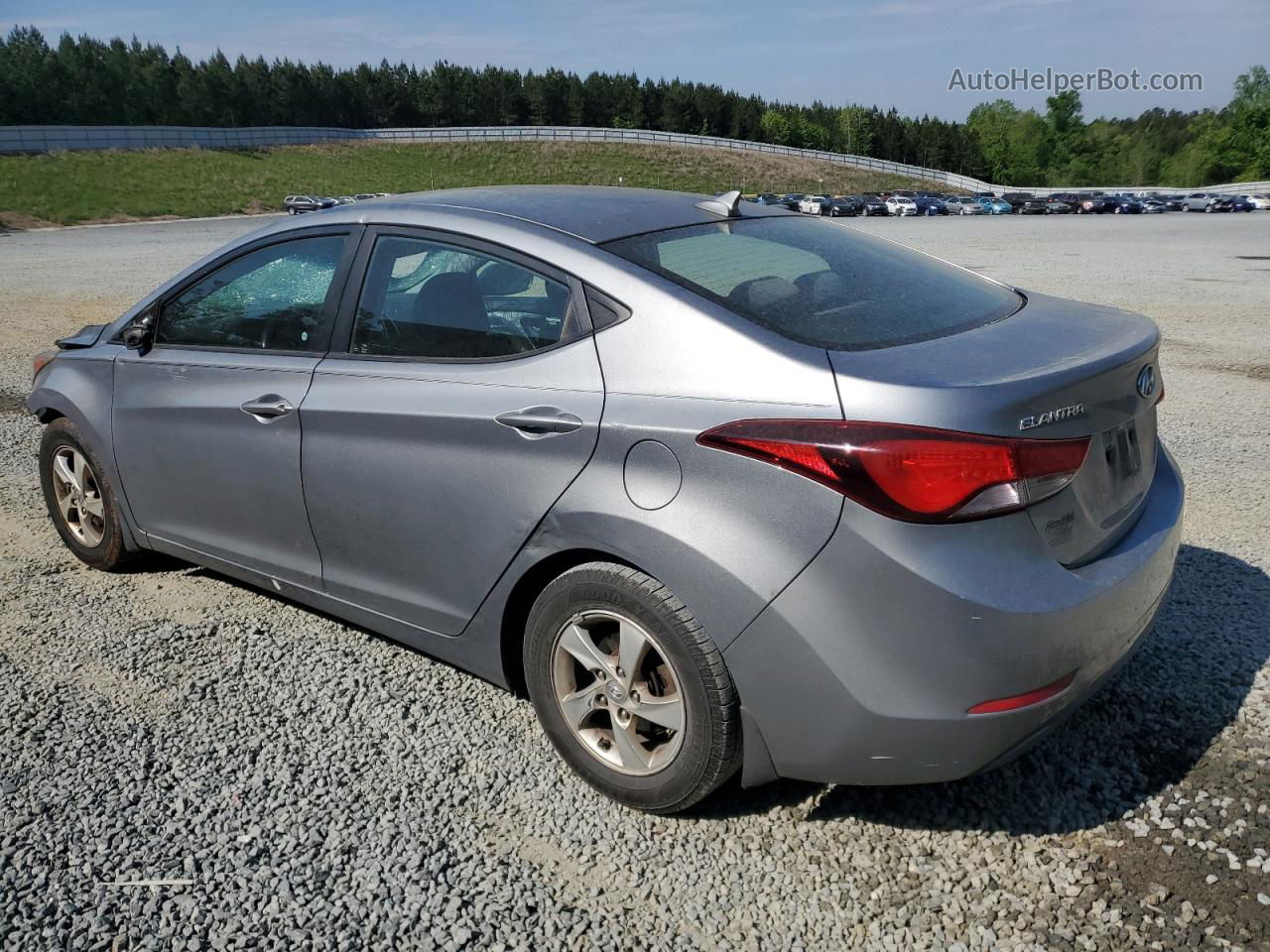 2014 Hyundai Elantra Se Gray vin: KMHDH4AEXEU210161