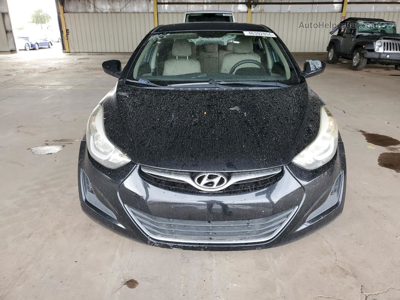 2016 Hyundai Elantra Se Черный vin: KMHDH4AEXGU475312