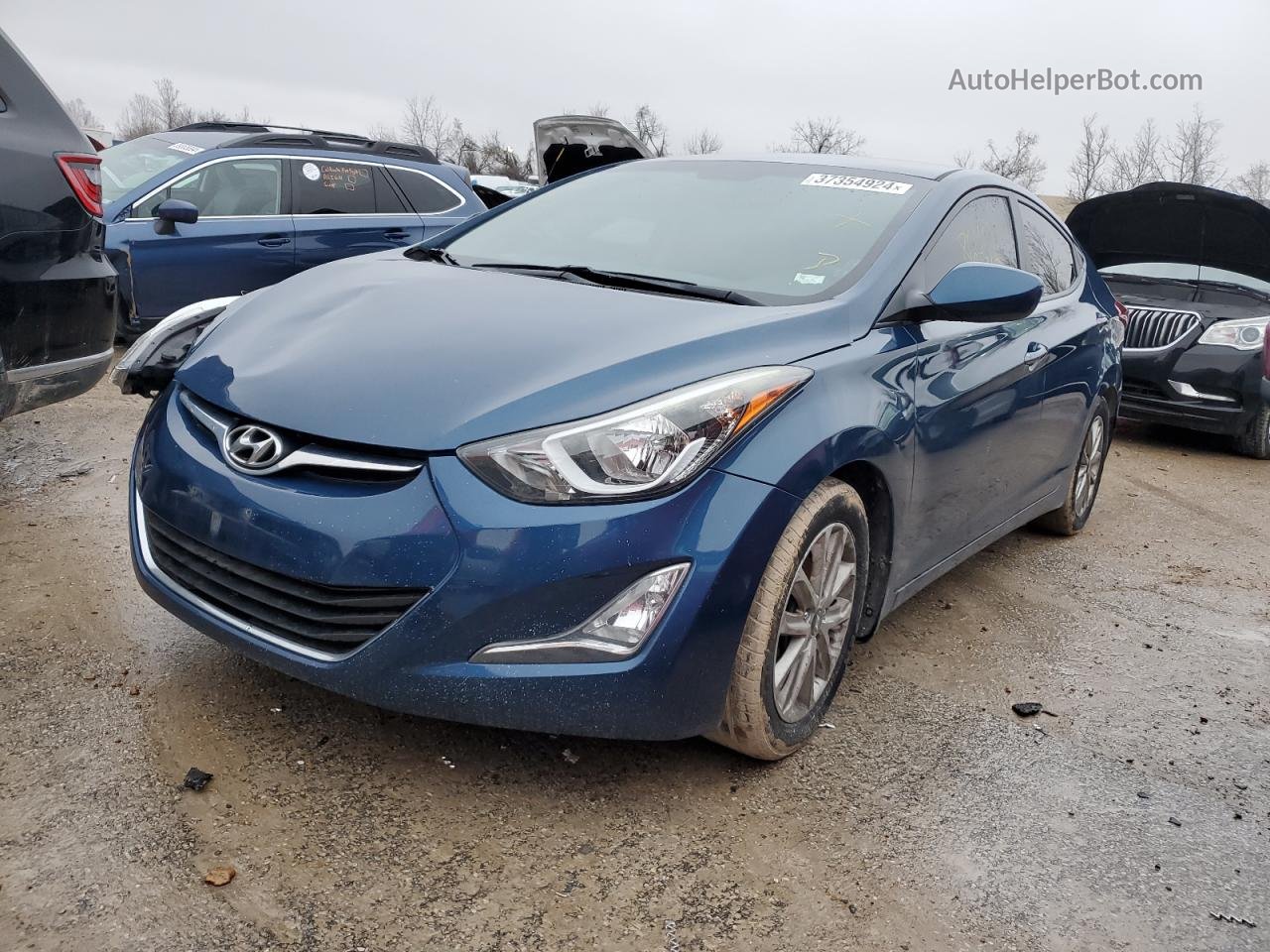 2016 Hyundai Elantra Se Blue vin: KMHDH4AEXGU502699