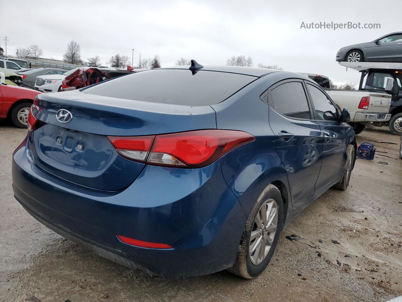 2016 Hyundai Elantra Se Blue vin: KMHDH4AEXGU502699