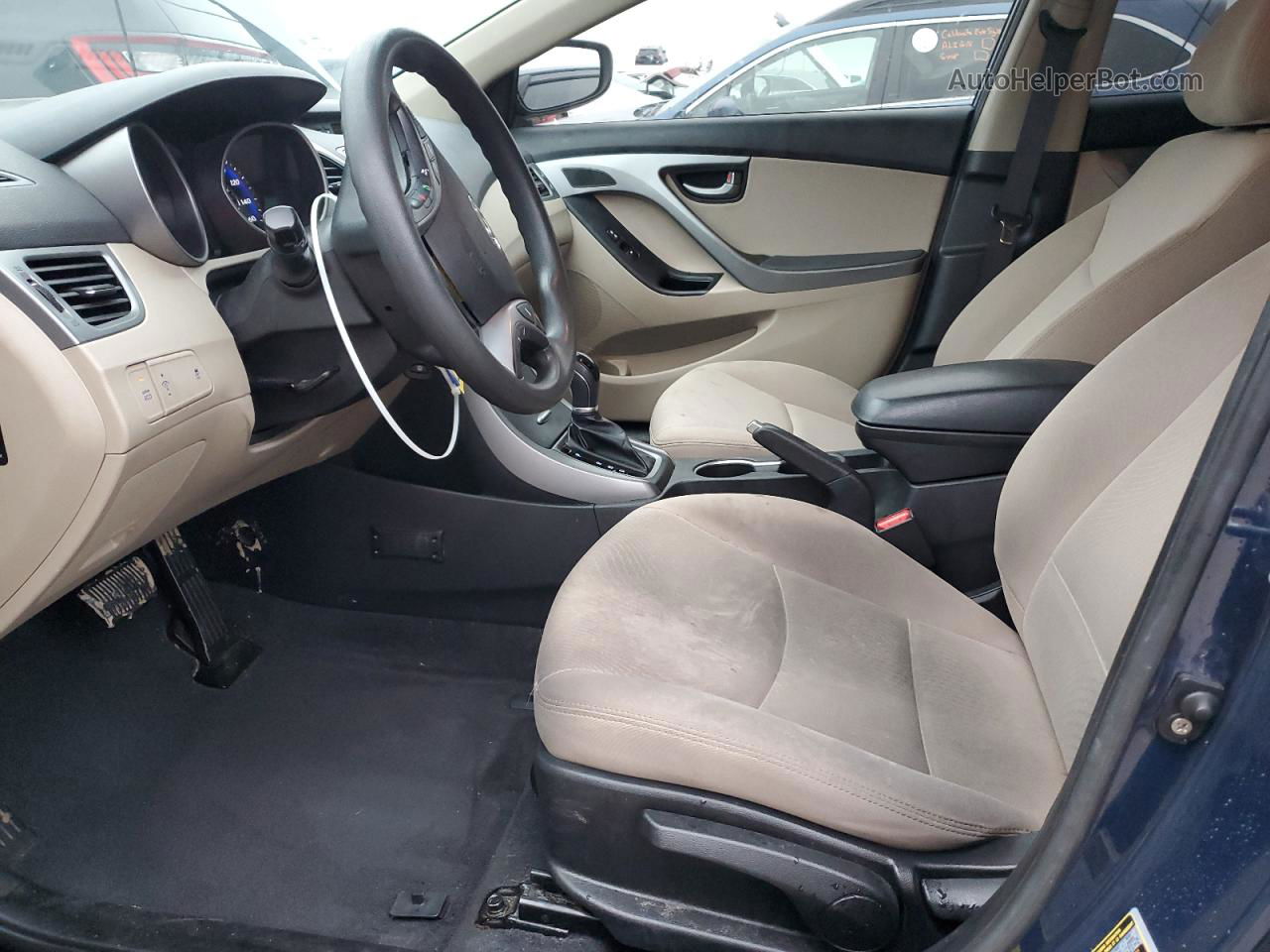 2016 Hyundai Elantra Se Синий vin: KMHDH4AEXGU502699