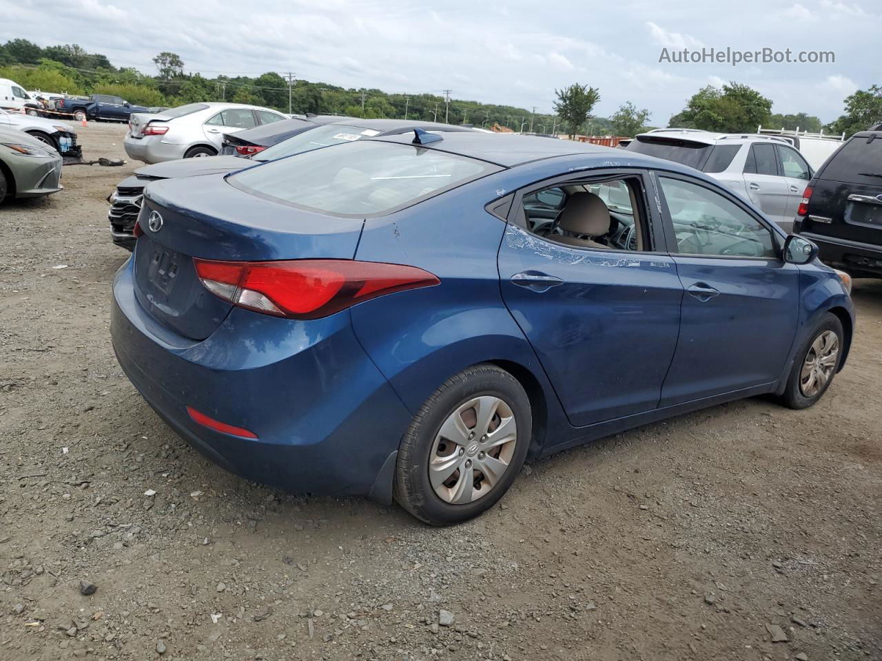 2016 Hyundai Elantra Se Blue vin: KMHDH4AEXGU524802