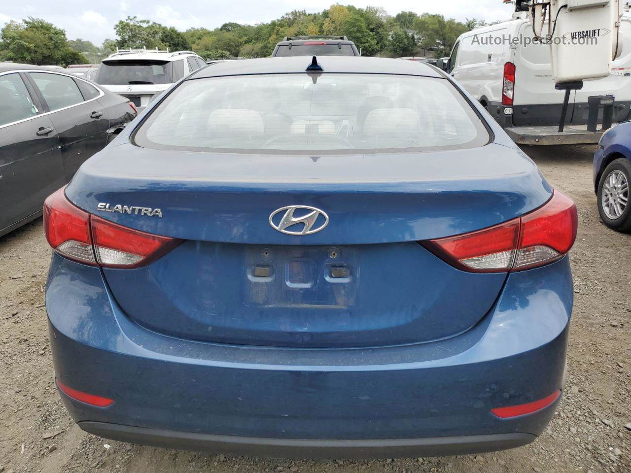 2016 Hyundai Elantra Se Синий vin: KMHDH4AEXGU524802