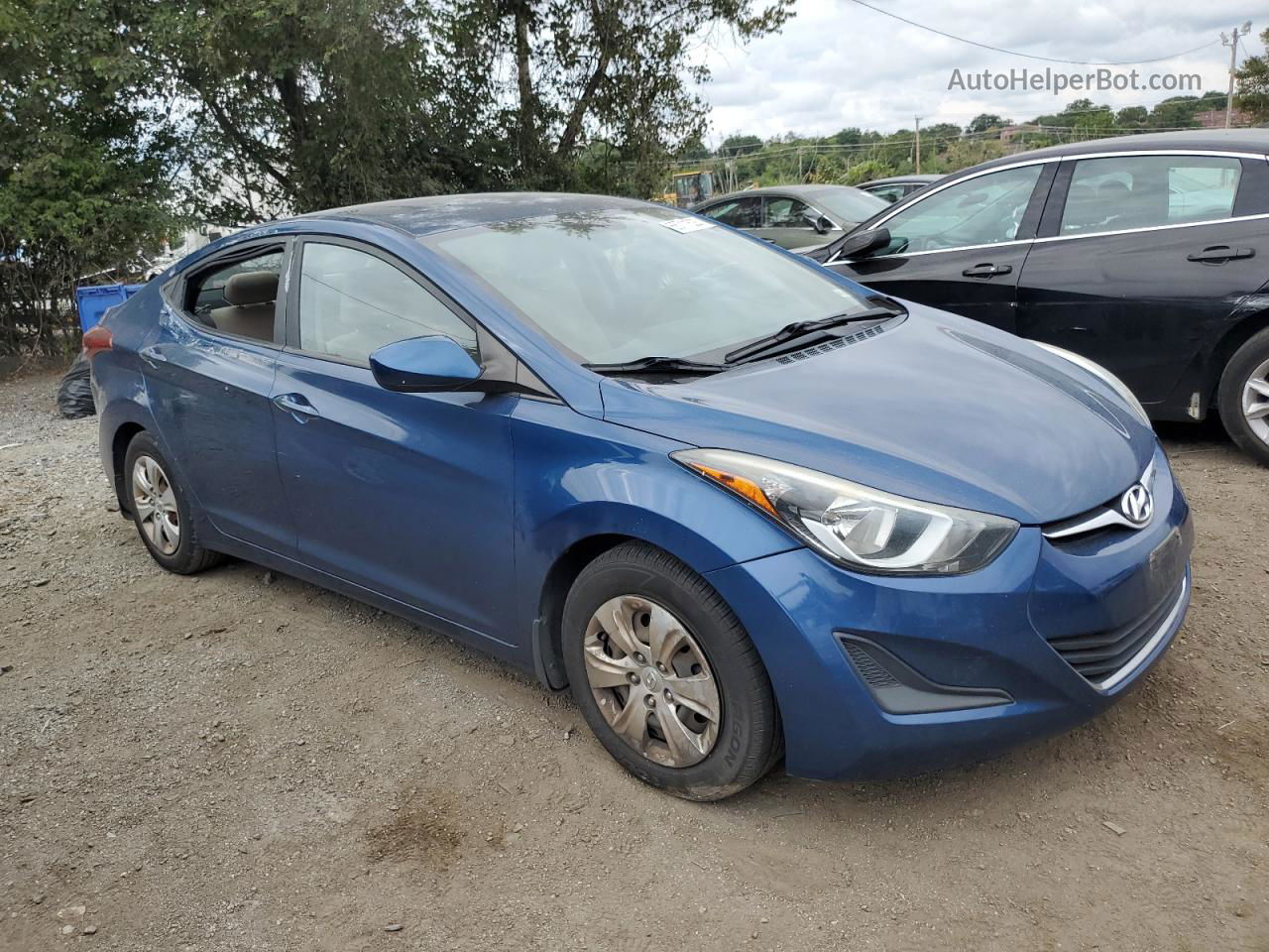 2016 Hyundai Elantra Se Blue vin: KMHDH4AEXGU524802