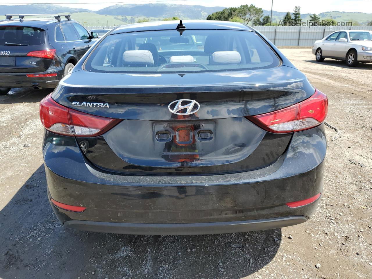 2016 Hyundai Elantra Se Черный vin: KMHDH4AEXGU530177