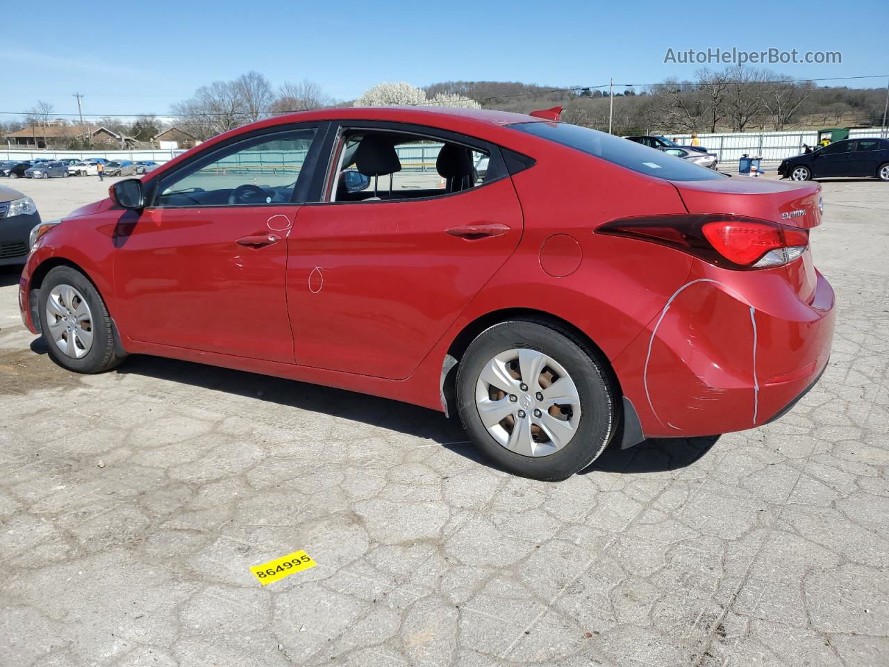 2016 Hyundai Elantra Se Красный vin: KMHDH4AEXGU541289