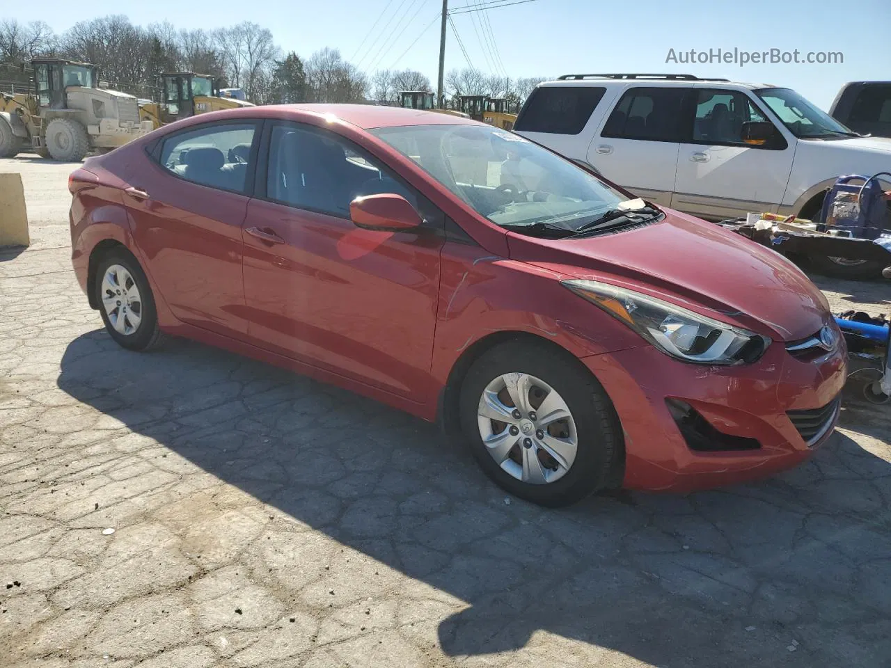 2016 Hyundai Elantra Se Красный vin: KMHDH4AEXGU541289