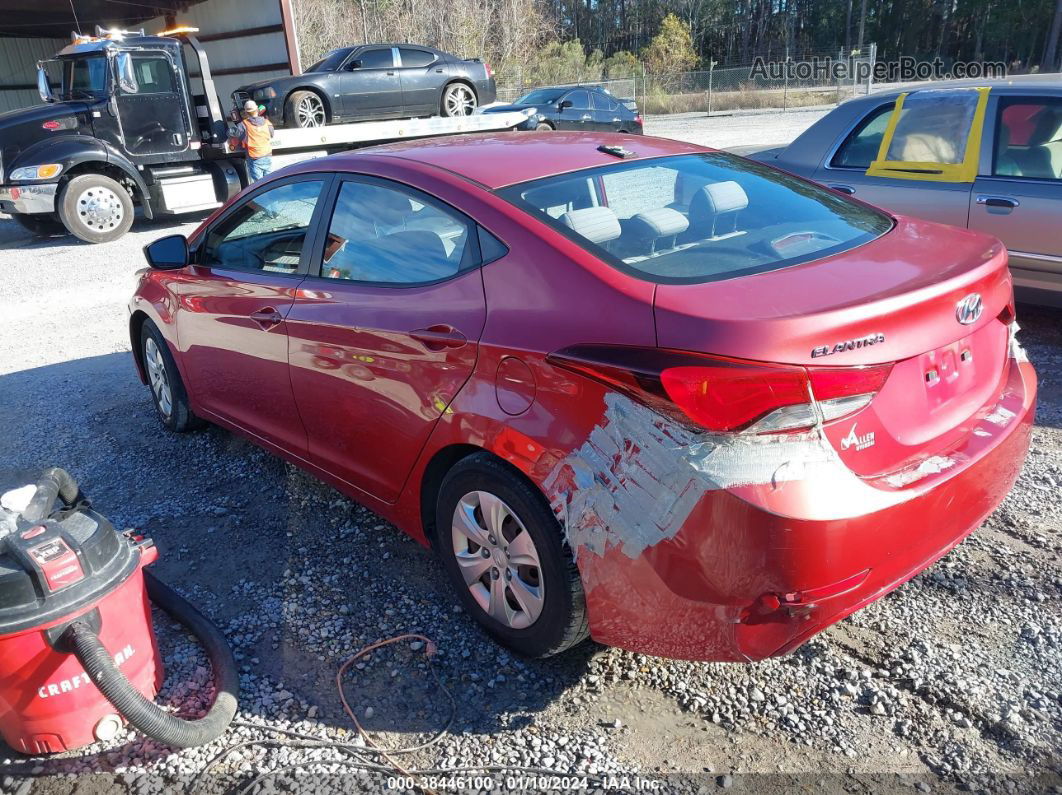 2016 Hyundai Elantra Se Maroon vin: KMHDH4AEXGU557329