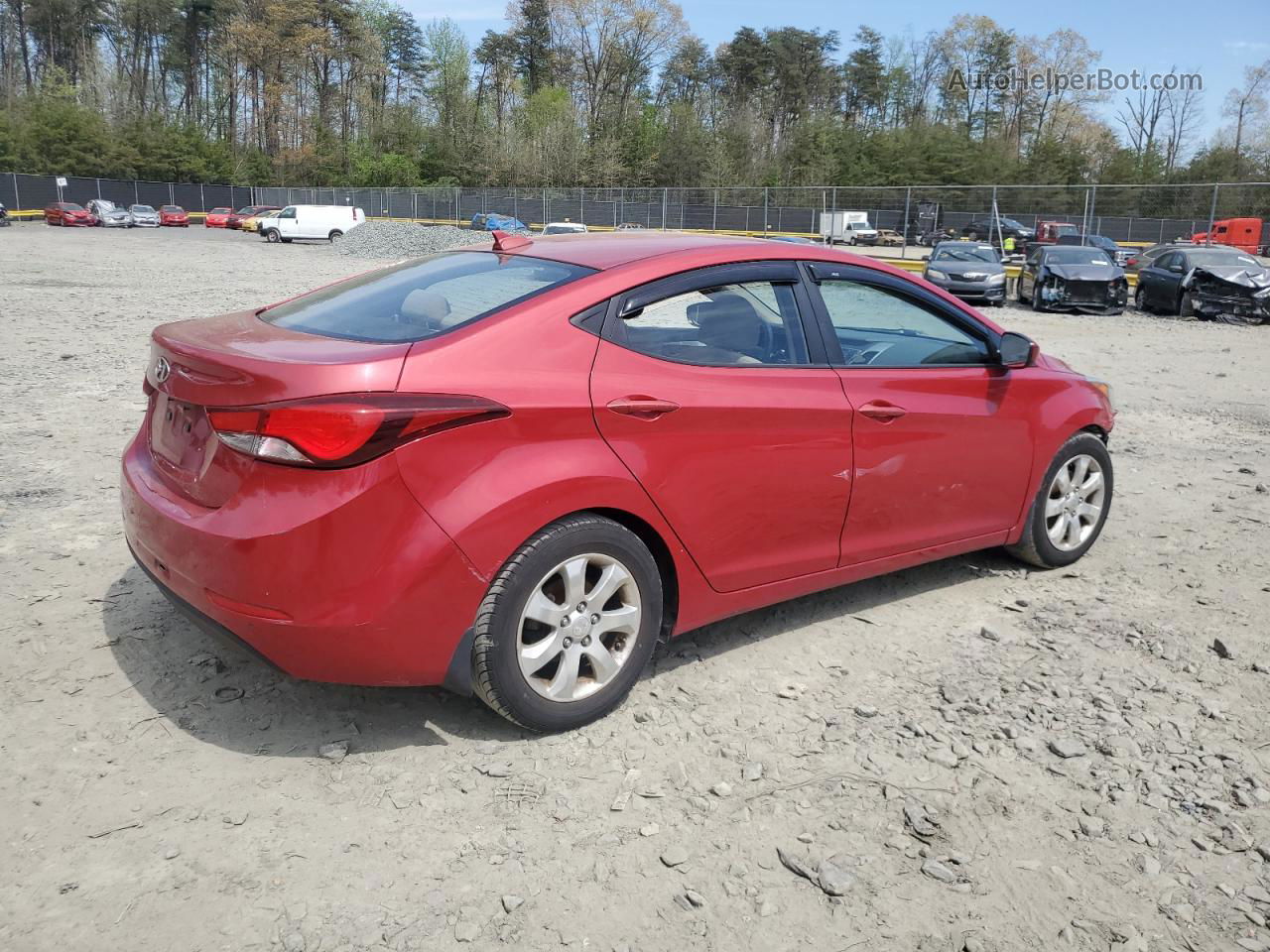 2016 Hyundai Elantra Se Бордовый vin: KMHDH4AEXGU558254