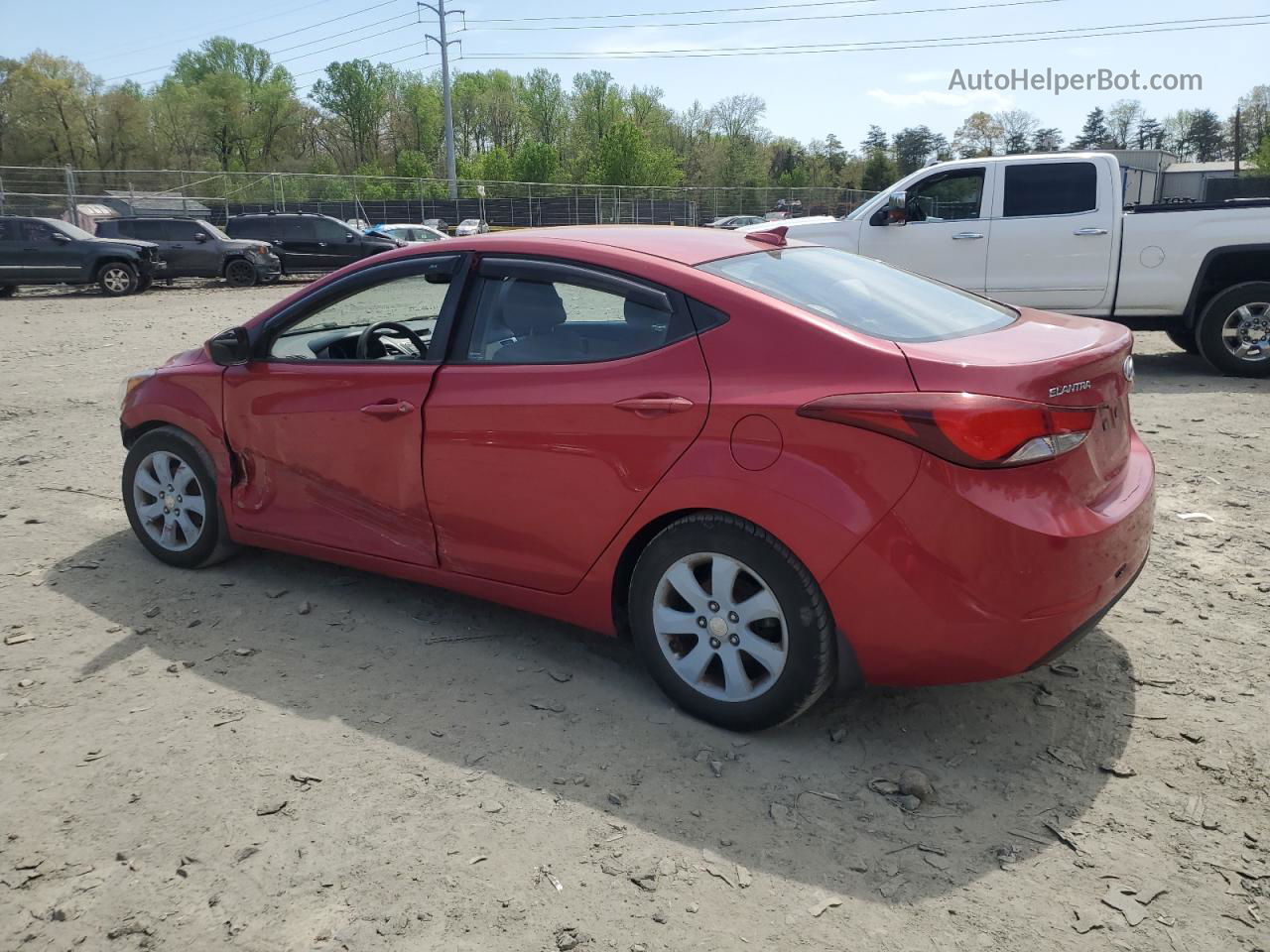 2016 Hyundai Elantra Se Burgundy vin: KMHDH4AEXGU558254