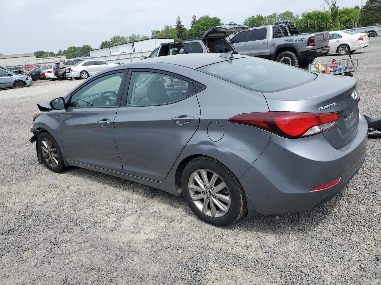 2016 Hyundai Elantra Se Gray vin: KMHDH4AEXGU588158