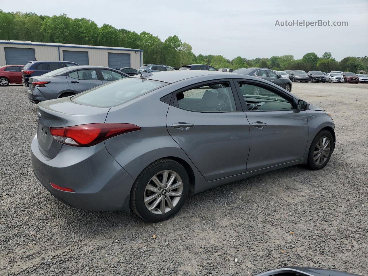 2016 Hyundai Elantra Se Gray vin: KMHDH4AEXGU588158