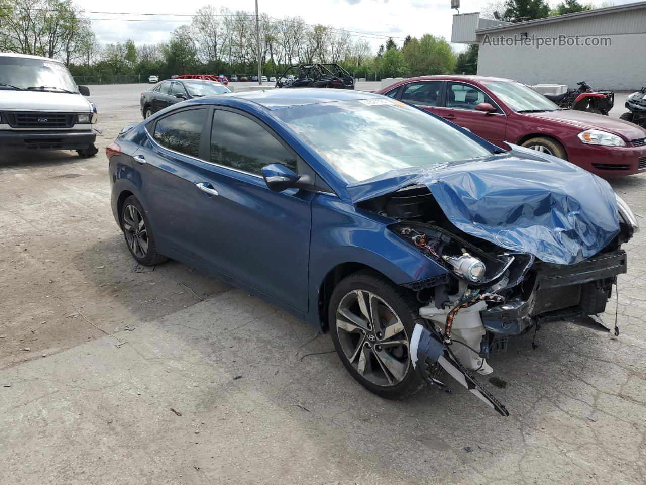 2016 Hyundai Elantra Se Blue vin: KMHDH4AEXGU593070