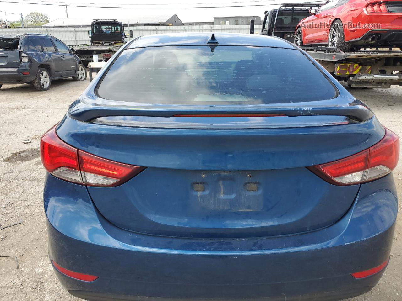 2016 Hyundai Elantra Se Blue vin: KMHDH4AEXGU593070