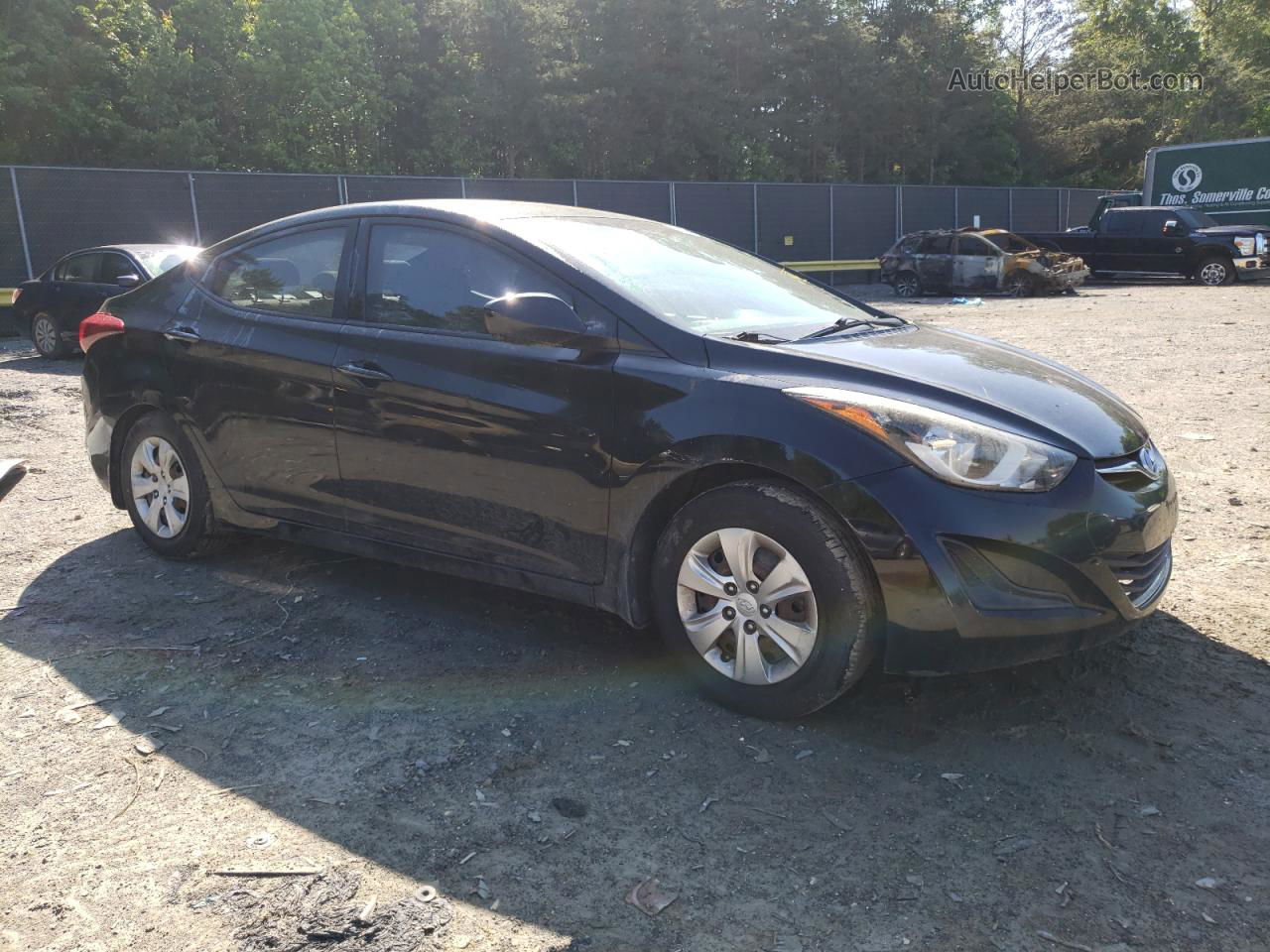 2016 Hyundai Elantra Se Black vin: KMHDH4AEXGU618582