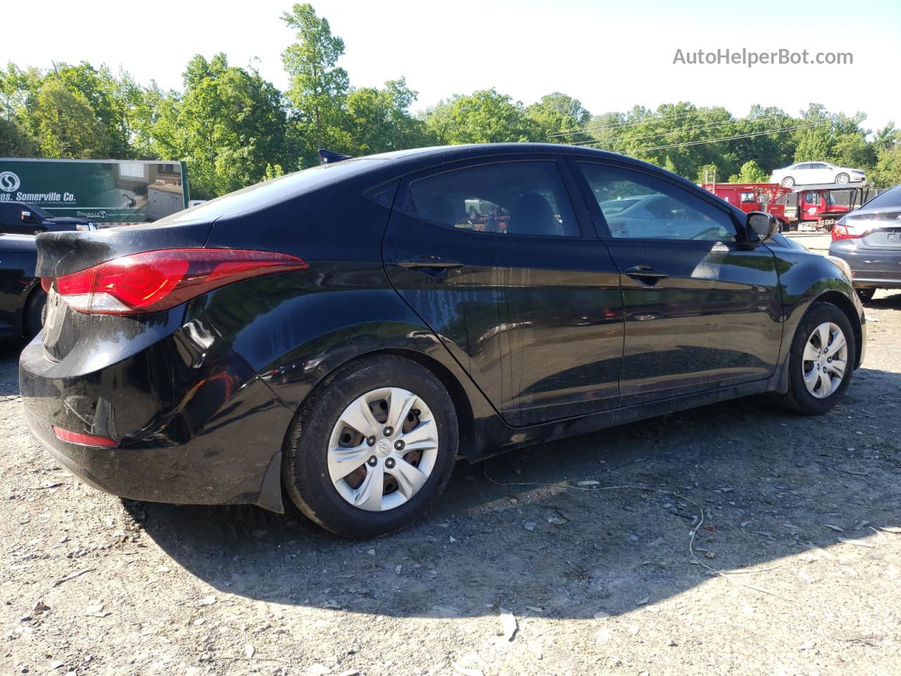 2016 Hyundai Elantra Se Black vin: KMHDH4AEXGU618582