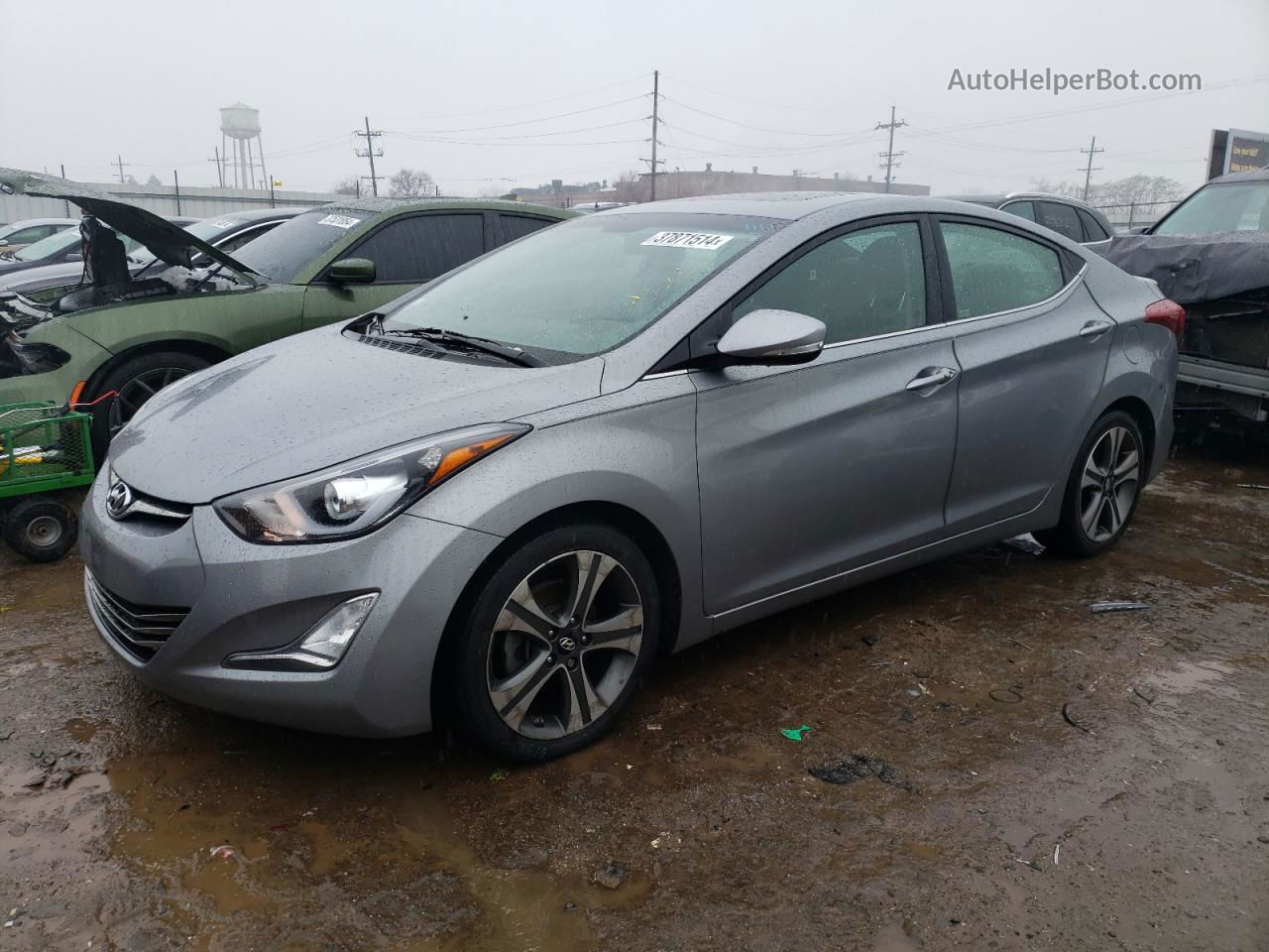 2014 Hyundai Elantra Se Серебряный vin: KMHDH4AH0EU048129