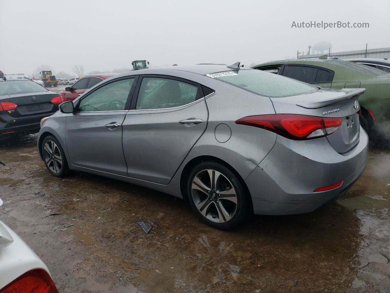 2014 Hyundai Elantra Se Silver vin: KMHDH4AH0EU048129