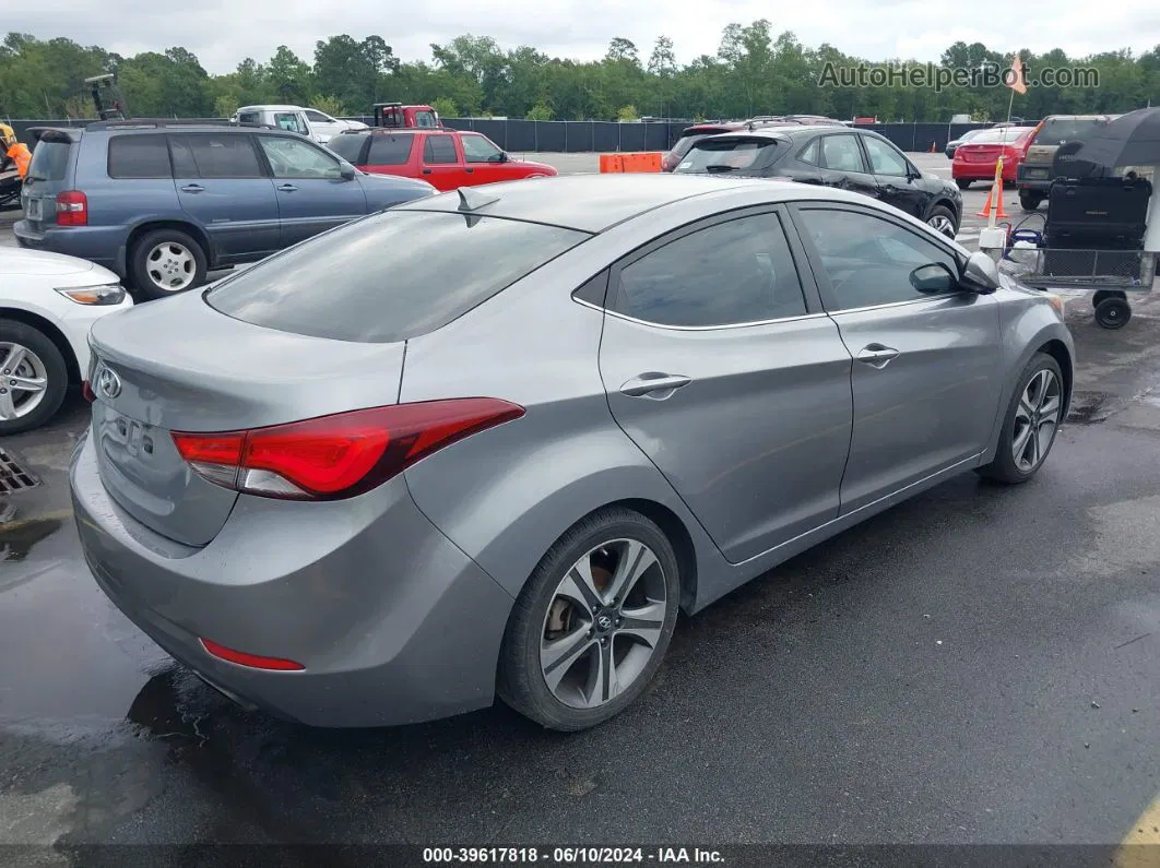 2014 Hyundai Elantra Sport Gray vin: KMHDH4AH0EU050558