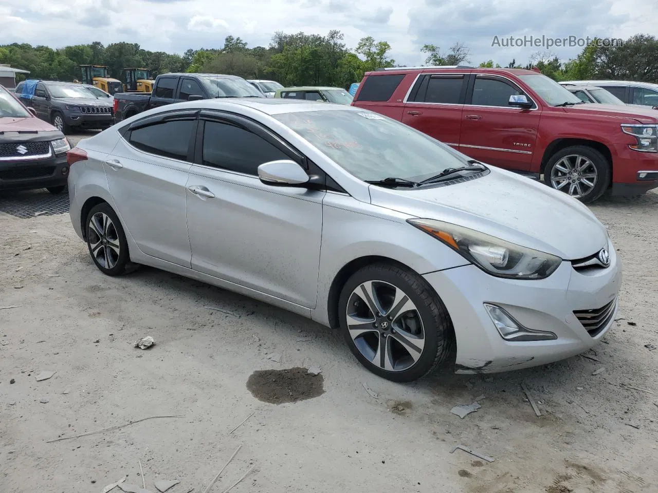 2016 Hyundai Elantra Se White vin: KMHDH4AH0GU489083