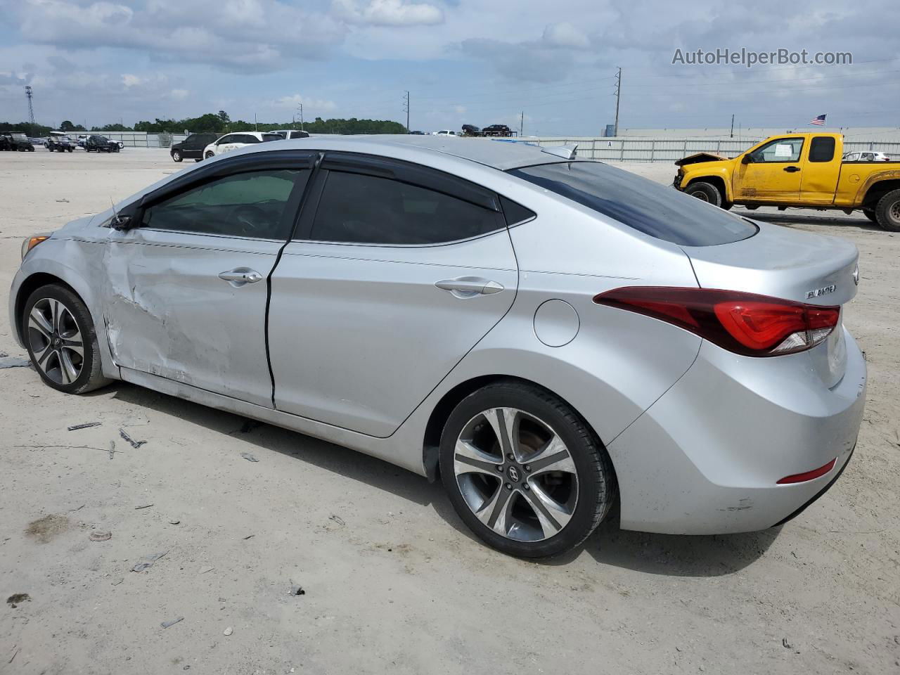 2016 Hyundai Elantra Se White vin: KMHDH4AH0GU489083