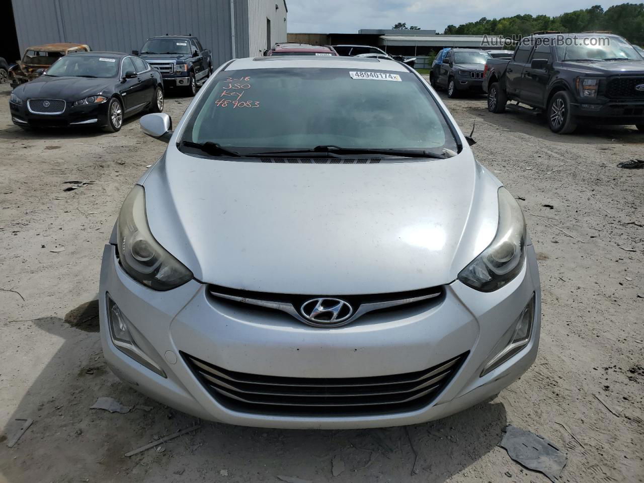 2016 Hyundai Elantra Se White vin: KMHDH4AH0GU489083