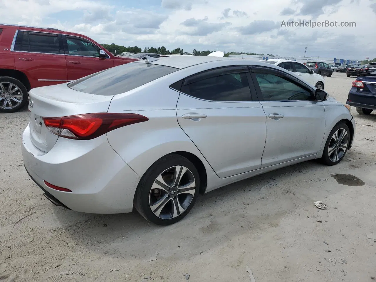 2016 Hyundai Elantra Se White vin: KMHDH4AH0GU489083