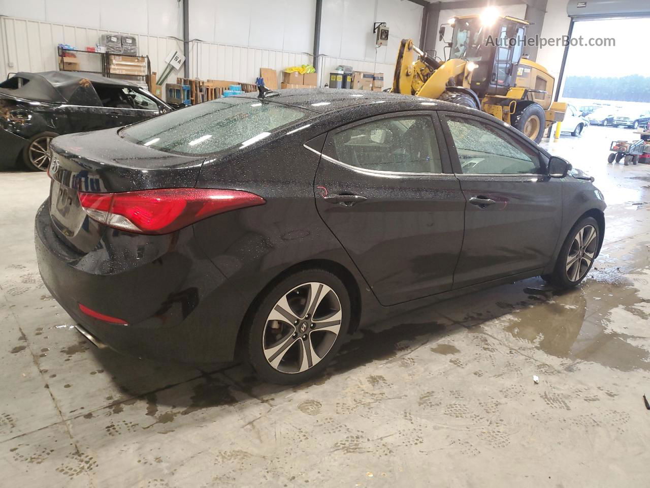 2014 Hyundai Elantra Se Black vin: KMHDH4AH1EU042839