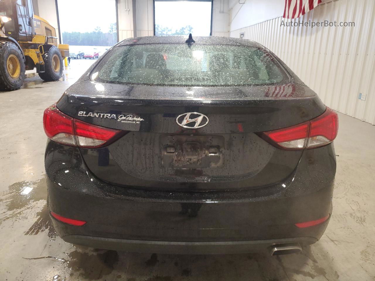 2014 Hyundai Elantra Se Black vin: KMHDH4AH1EU042839